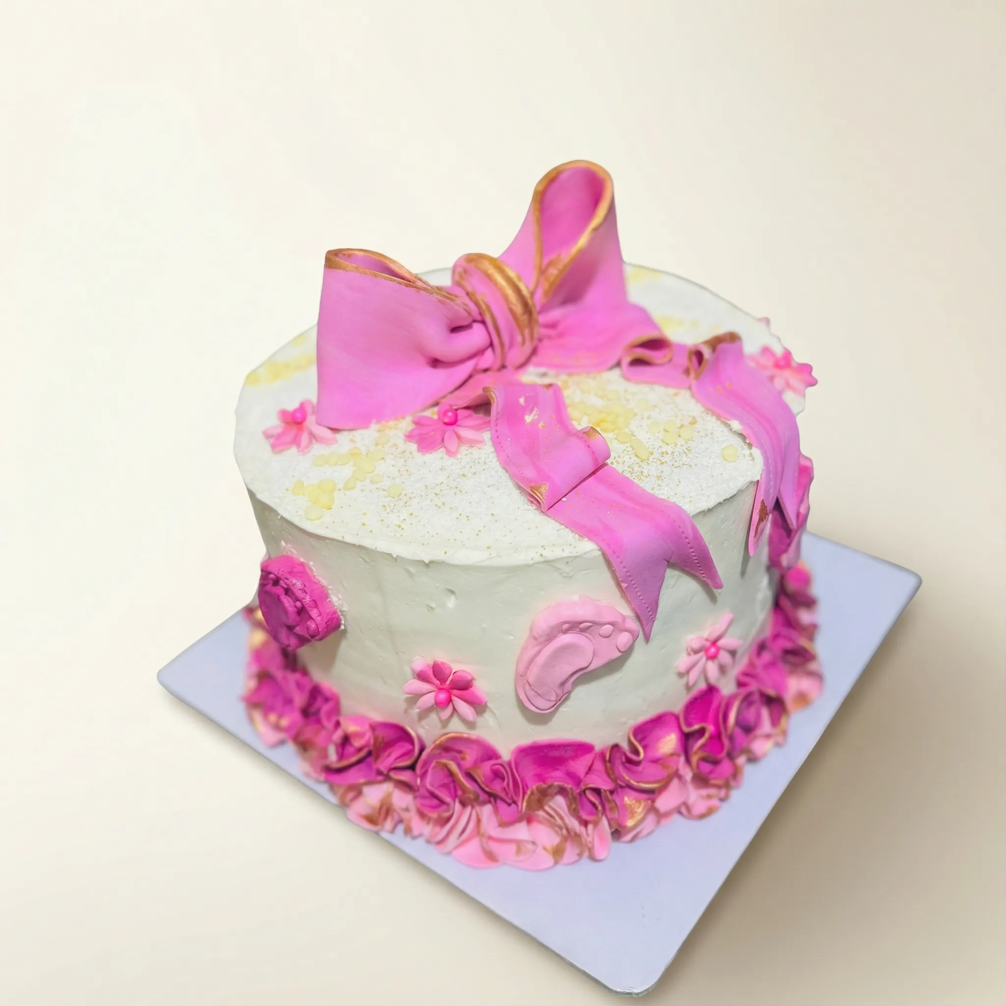 Sweet Baby Girl Shower Cake