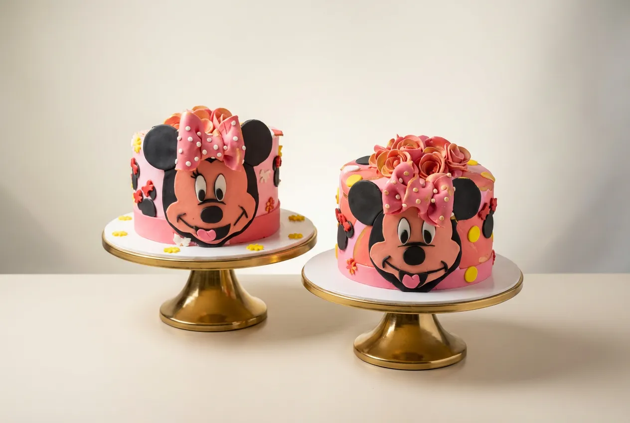 Minnie Mouse Duo Character Cakes